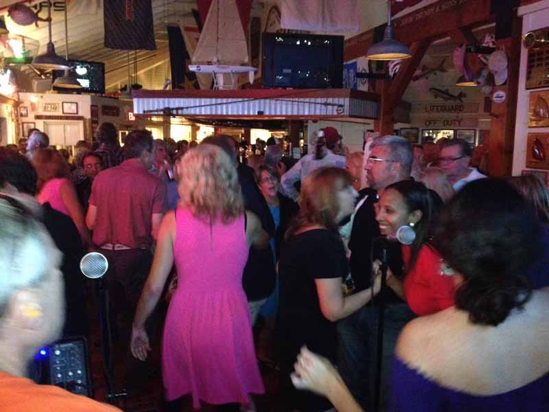 Dance and howl the night away at Boaytard's full moon party in Eastport Maryland live entertainment and great food and drink specials